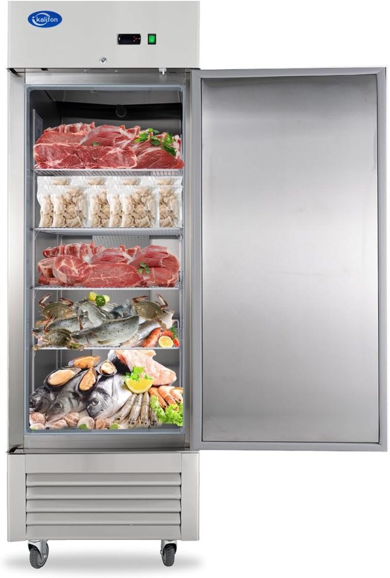 Commercial Freezer Review: 23 Cu.Ft Upright Freezer with Stainless Steel Design for Restaurants and Supermarkets