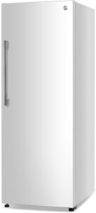 Commercial Cool 11.1 Cu. Ft. Convertible Freezer Refrigerator, Upright Fridge with Glass Shelves, Reversible Door, ENERGY STAR rated, Auto Defrost, CCUC1110GW, White