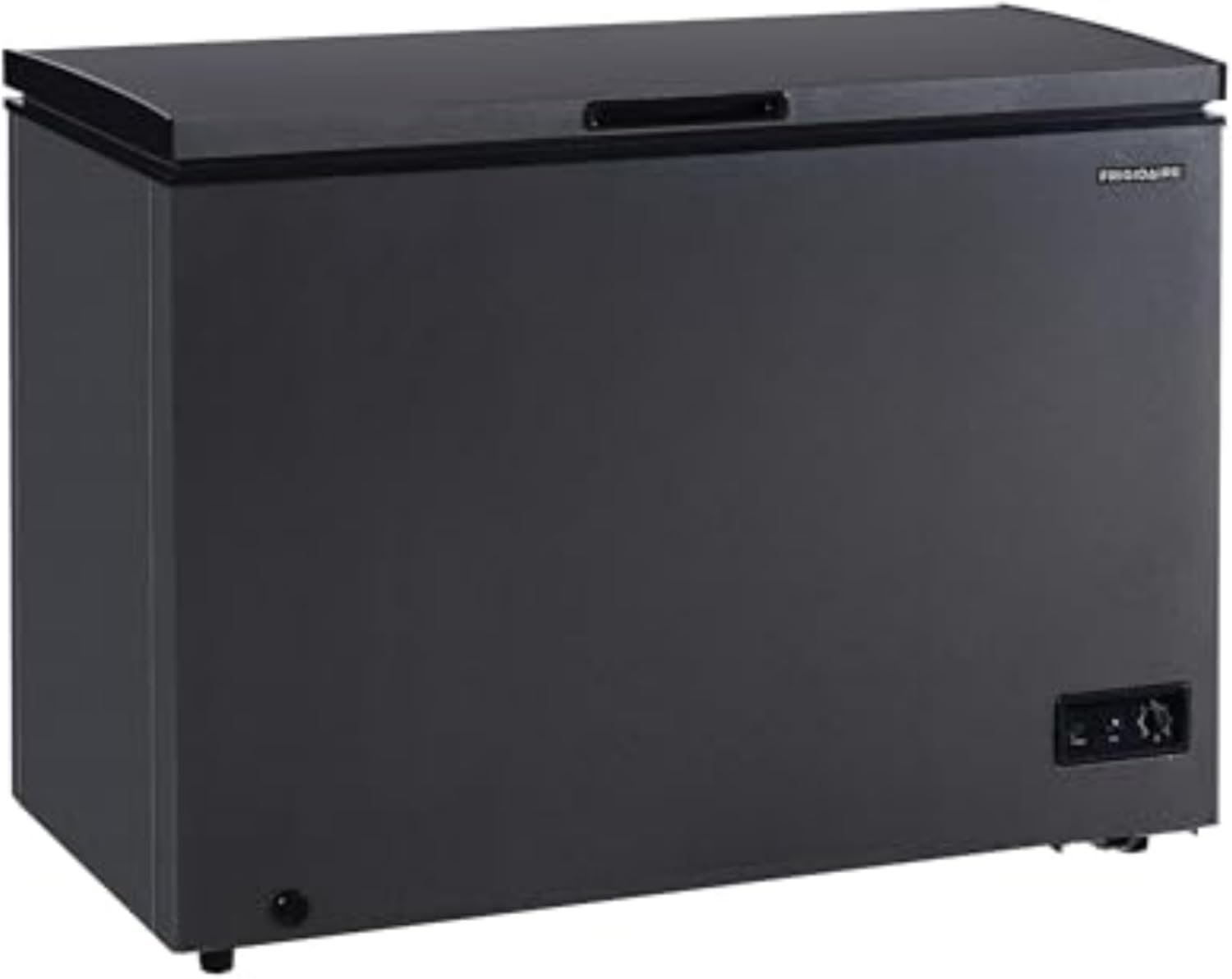 Frigidaire Chest Deep Freezer, 10 Cu. Ft. Capacity, Granita Rugged Design-Adjustable Thermostat-Removable Vinyl Coated Wire Basket-Easy Defrost Drain