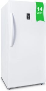 Stand Up Freezer 14 Cu. Ft, Upright Freezer Frost Free, Convertible Refrigerator Garage Ready, Standing Deep Freezers Upright, Freezerless Refrigerator Vertical For Kitchen, Home, White
