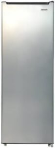 Modern Upright Freezer, Reversible Door Hinge, Removable Shelves - 6.5 Cu ft Capacity (Stainless Steel)