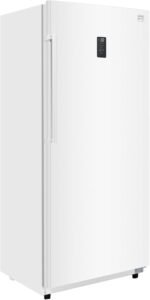 Kenmore 17.0 Cu Ft Capacity Upright freezer - Convertible Refrigerator/Freezer, 4 Shelves, Garage Ready, Meat Storage, Auto Defrost, Congelador For Home, Apartment, Basement, Dorm,White