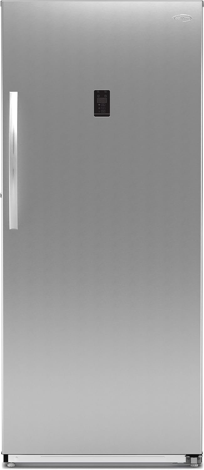 KoolMore 21 cu. ft. Upright Convertible Freezer/Refrigerator, 2-in-1 Appliance, Great Storage for Fresh or Frozen Food and Drinks with Clear Shelves and Drawers in Silver