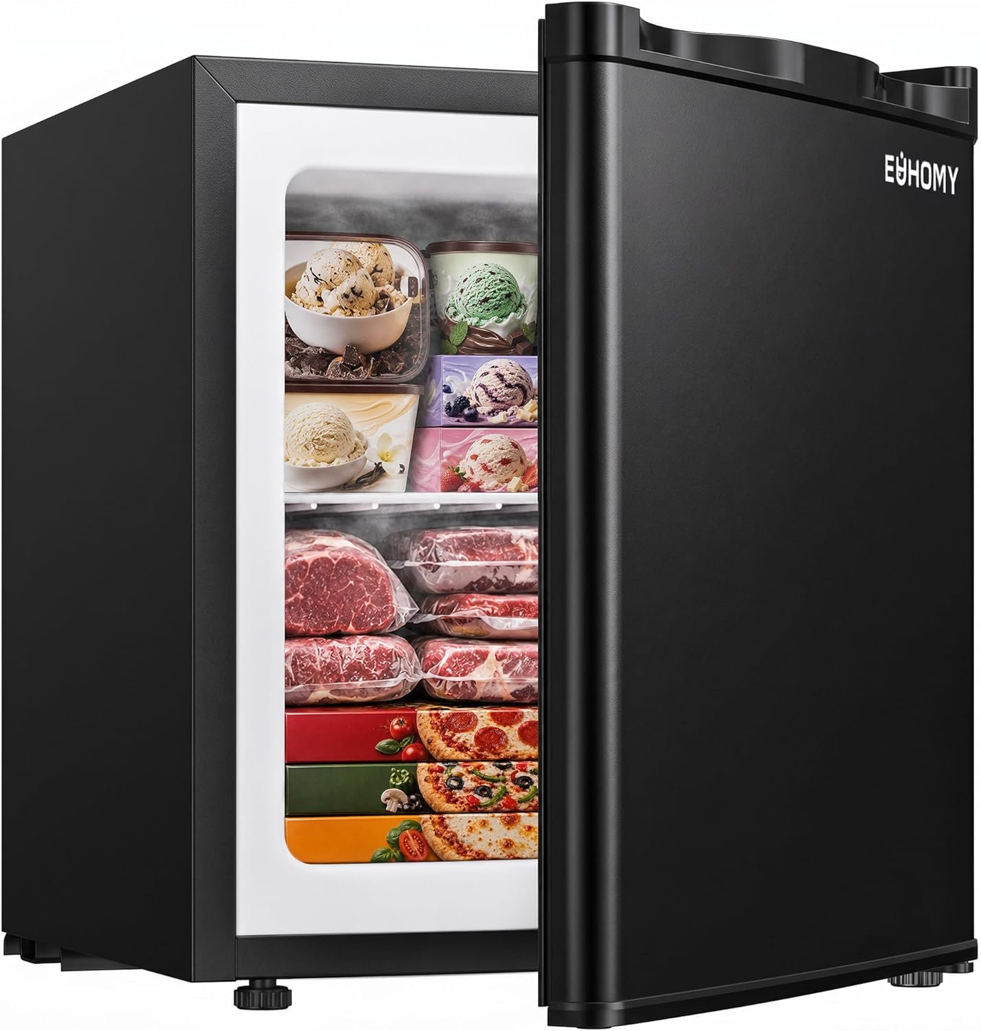 EUHOMY 1.1 Cubic Feet Mini Freezer, Review