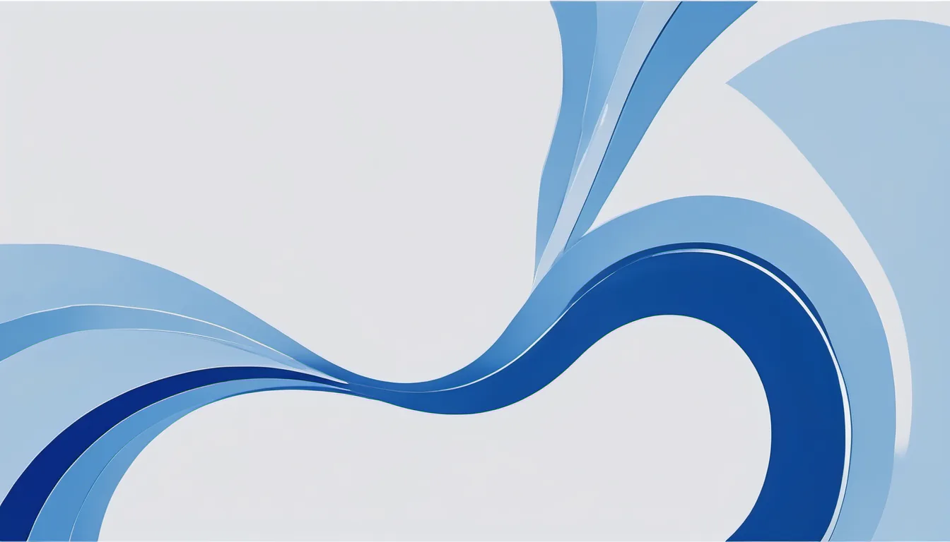 Abstract link path illustration in royal blue and powder blue on white — decorative header for Affiliate Disclosure