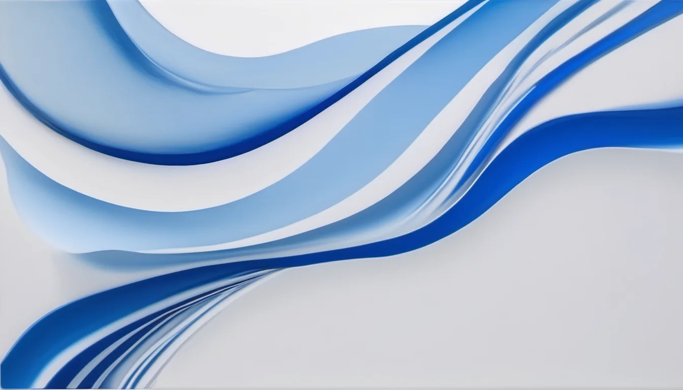 Abstract ambient range bar illustration in royal blue and powder blue on white — decorative header for Freezing Bread and Baked Goods: Wrapping, Storage Times, and Reheating