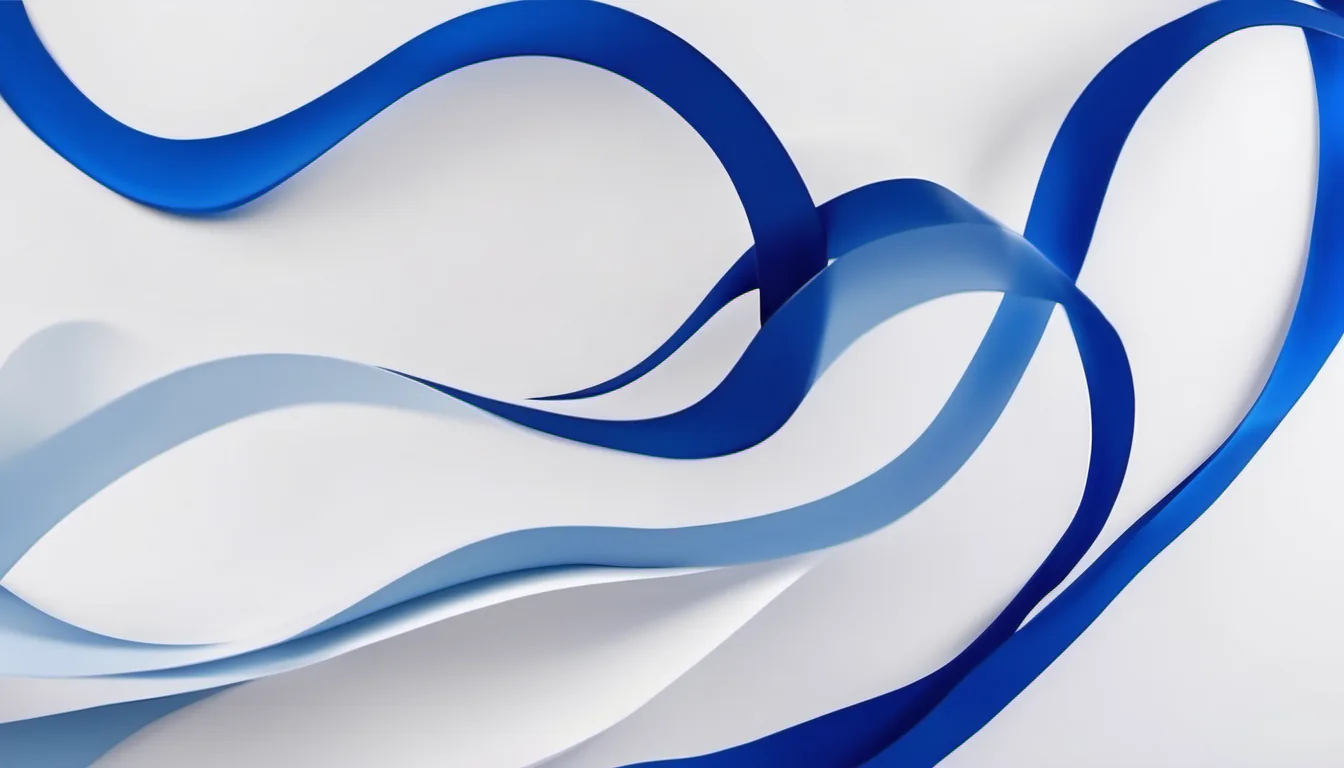 Abstract widening ribbon stack illustration in royal blue and powder blue on white — decorative header for Freezing Meat Guide