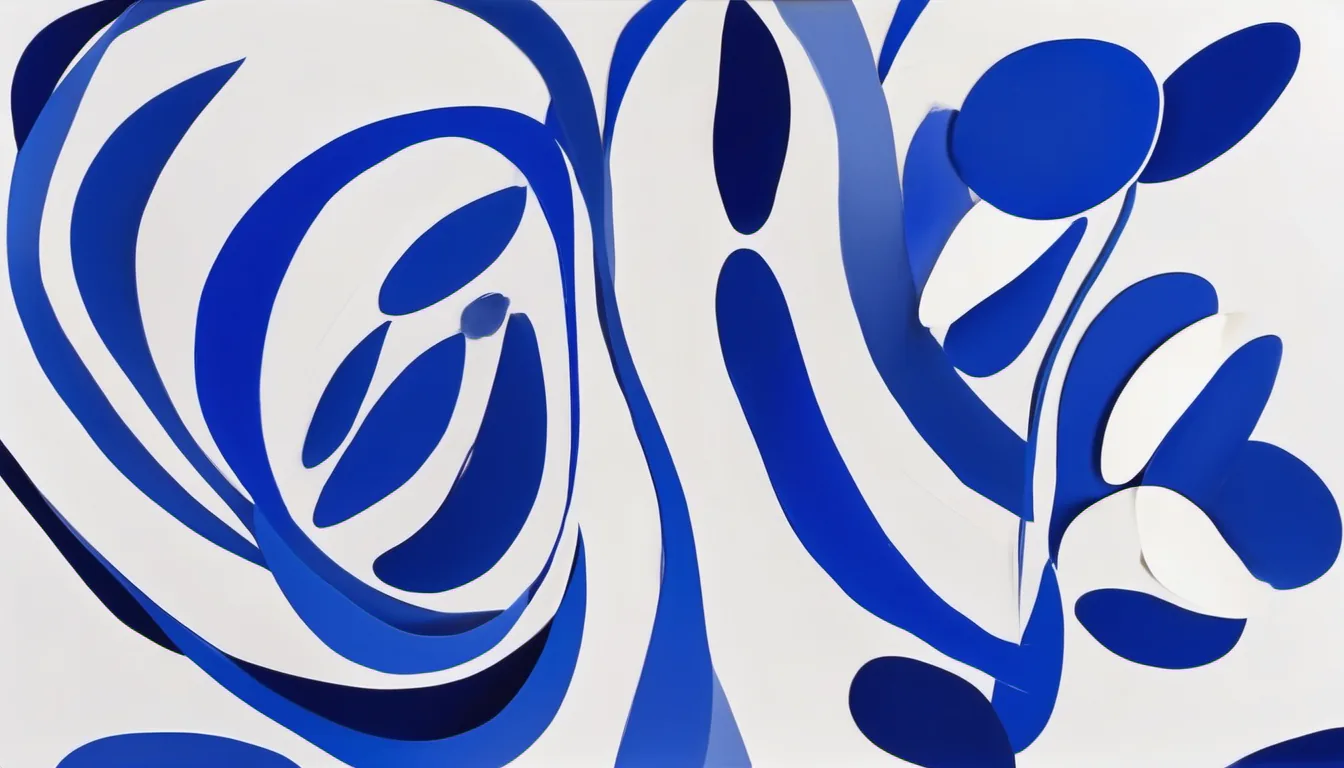 Abstract drifting ovals illustration in royal blue and powder blue on white — decorative header for When to Replace a Freezer: Repair vs. Replace Guide