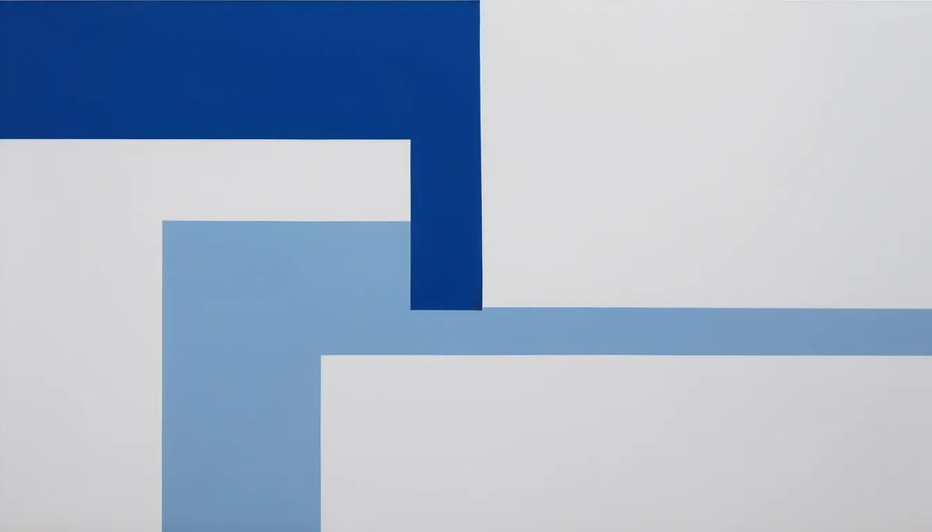 Abstract lifted band illustration in royal blue and powder blue on white — decorative header for Deep Freezer Organization for Large-Volume Storage