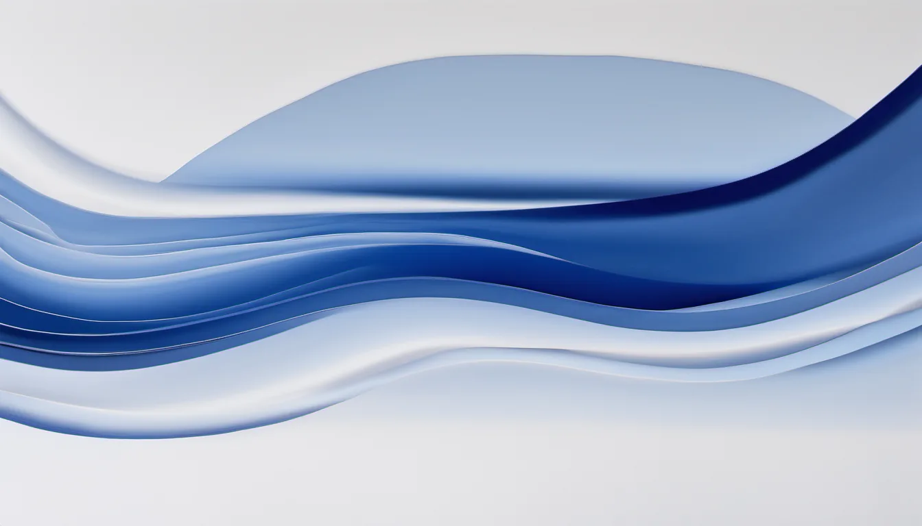 Abstract low tide lines illustration in royal blue and powder blue on white — decorative header for Freezer Organization