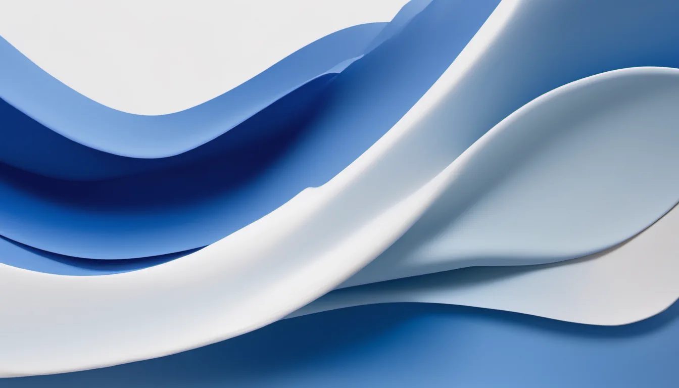 Abstract ambient range bar illustration in royal blue and powder blue on white — decorative header for Garage-Ready Freezers